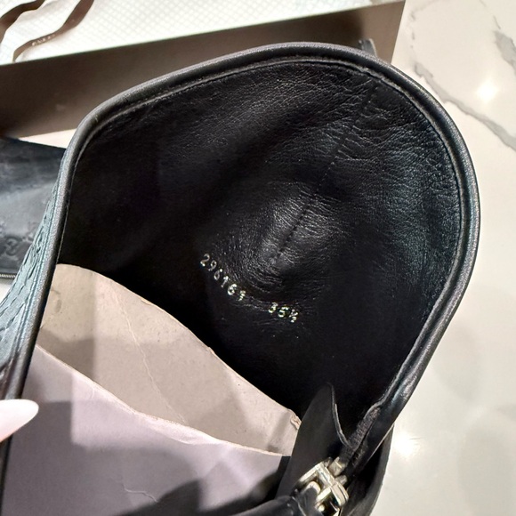 Gucci Black Leather Knee High Riding Boots for Women - Picture 4 of 7